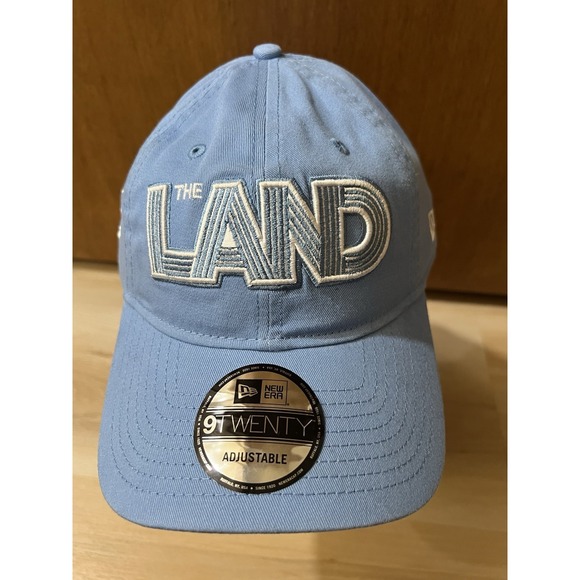 New Era The Land Hat Sky Blue Cleveland Baseball Adjustable Cavaliers 9Twenty - Picture 5 of 8